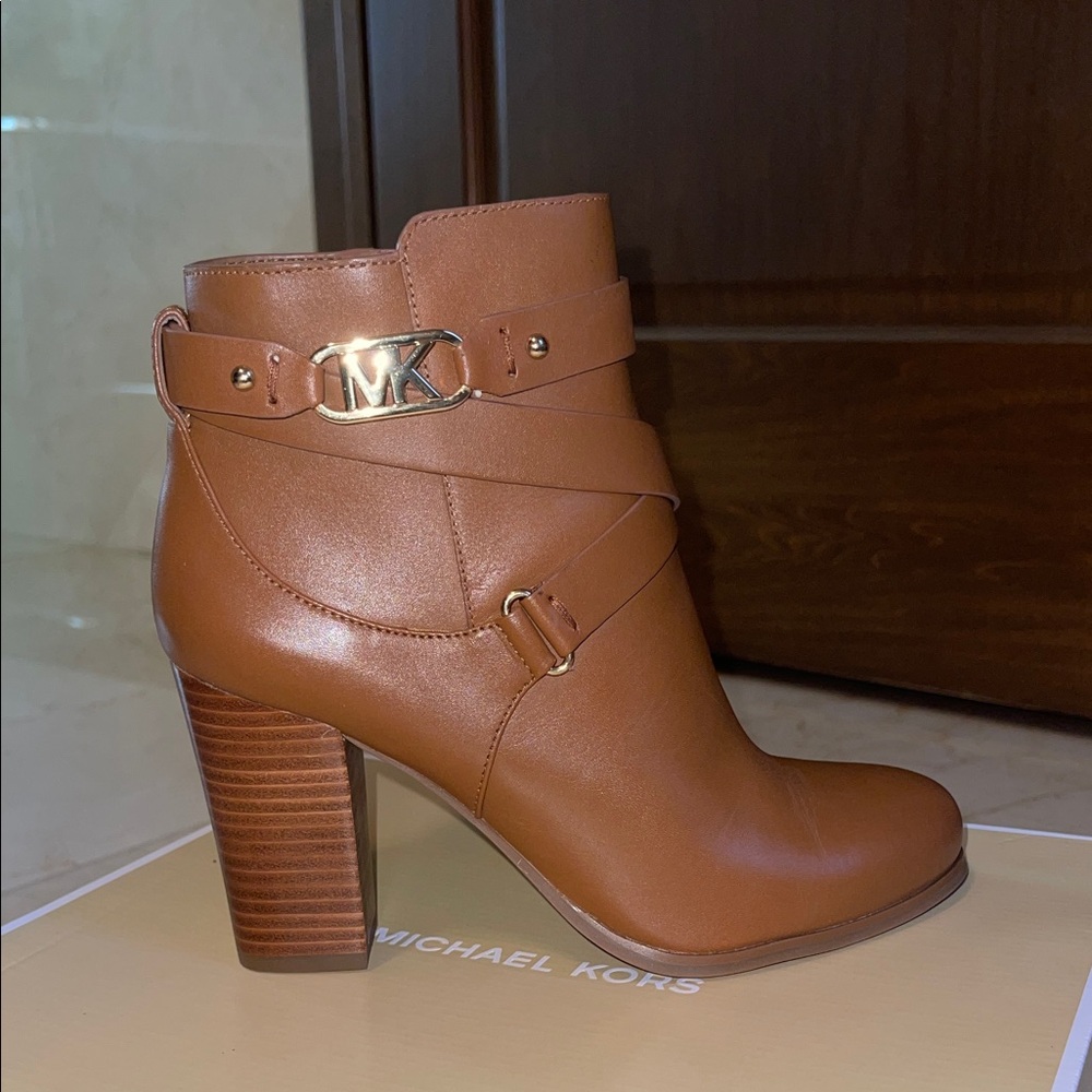 Michael Kors Brown Heeled Ankle Boots